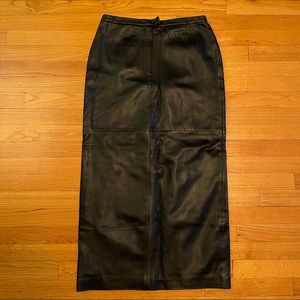 Bagatelle Women’s Long Skirt 100% Leather